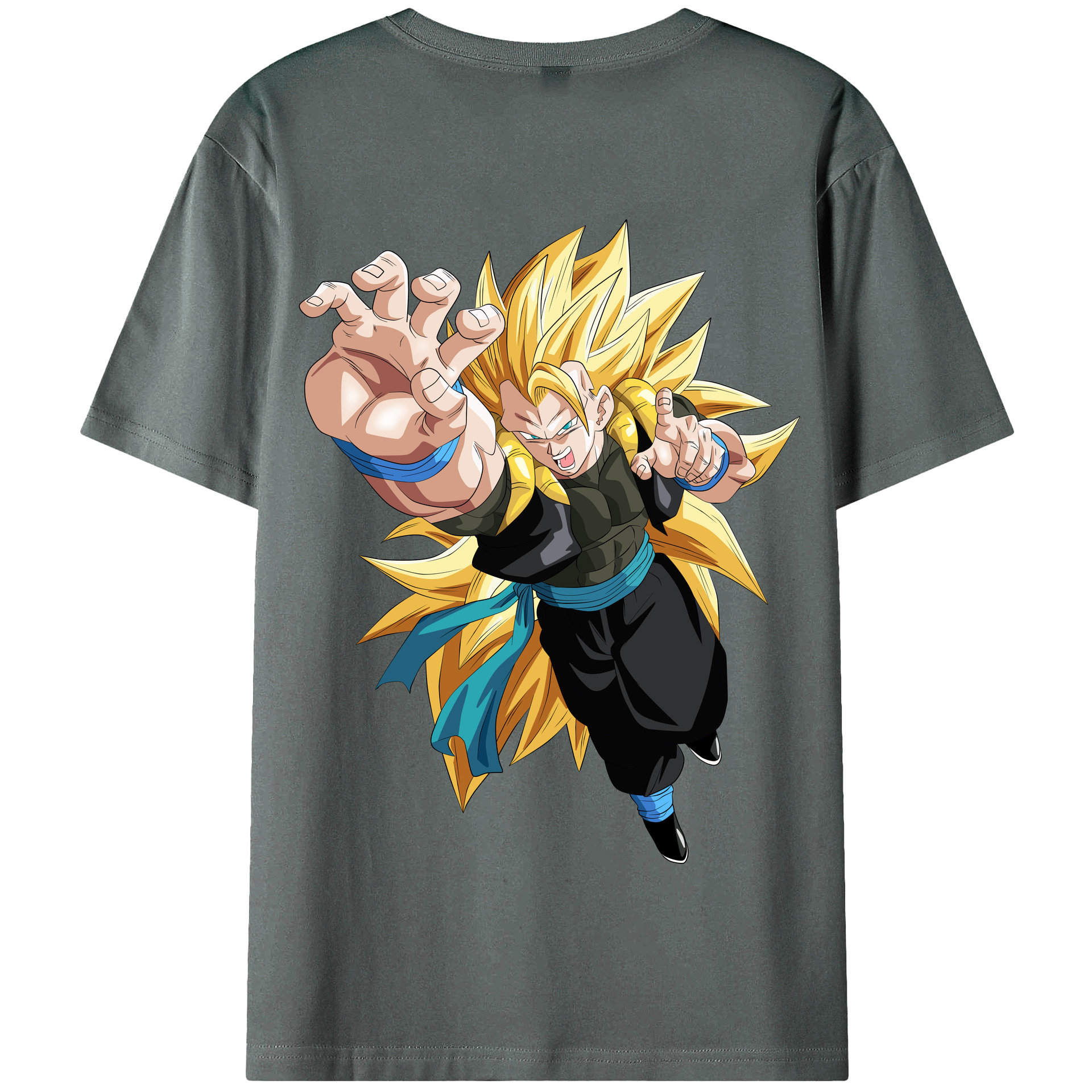 （画像用） ドラゴンボール ベジータ四世（Bejīta Yonsei）DRAGON BALL Vegeta IV 綿100％半袖Tシャツ（背面プリント）